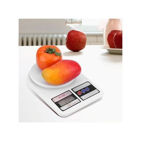 Sf400 Digital Kitchen Weighing Scale - White
