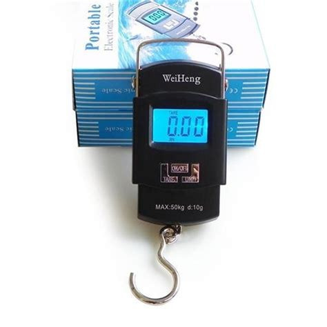 WeiHeng Portable Electronic Weighing Scale - Black