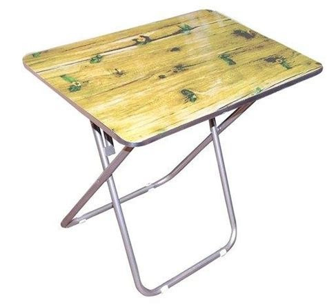 Wooden Folding Reading Table, Size-60cm x 60cm + Chair – Brown