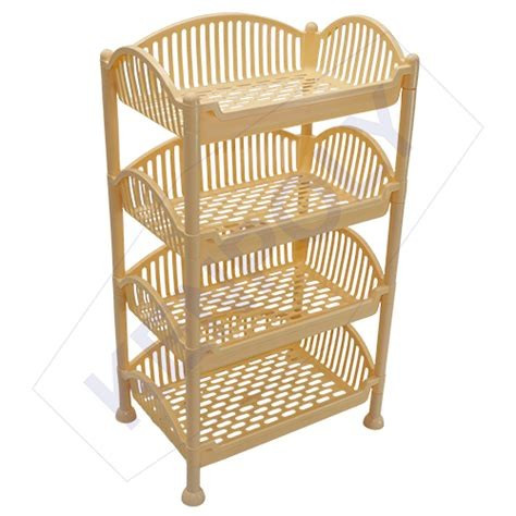 Kenpoly Kenpoly Ezee Trolley 4 Stack - Cream