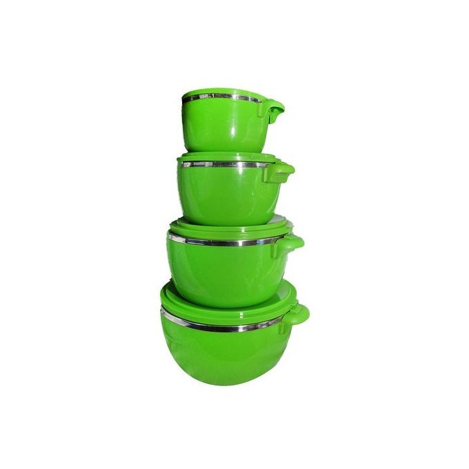 4pc Hot Pot/ Serving Dishes, Green