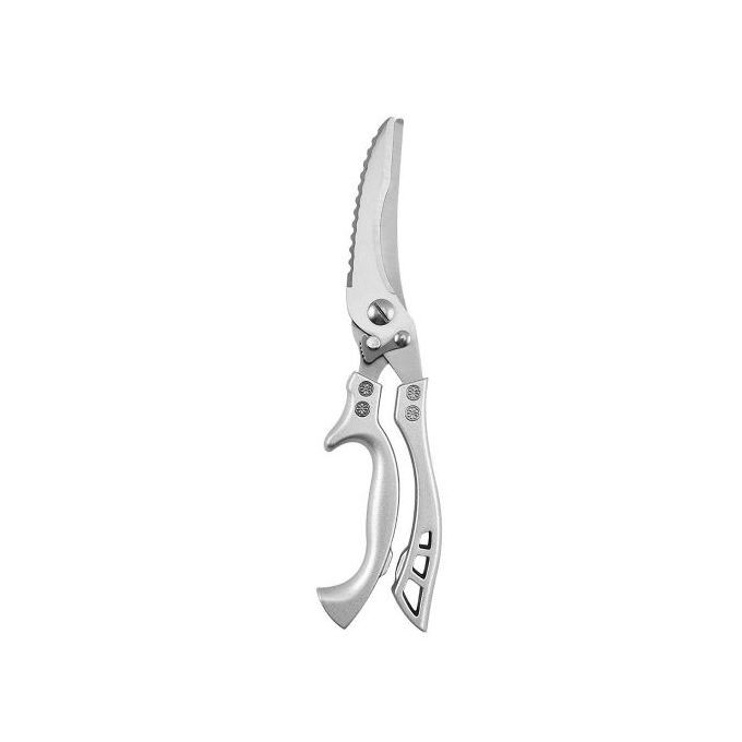 Professional Steel Poultry Kitchen Scissors For Chicken, Meat, BBQ-Silver.