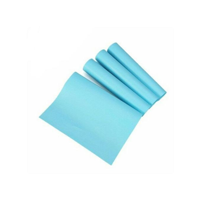 4 Piece Refrigerator Water Proof Liner Mats- Blue.