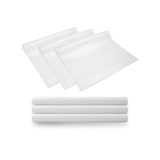 4 Piece Refrigerator Water Proof Liner Mats- White .