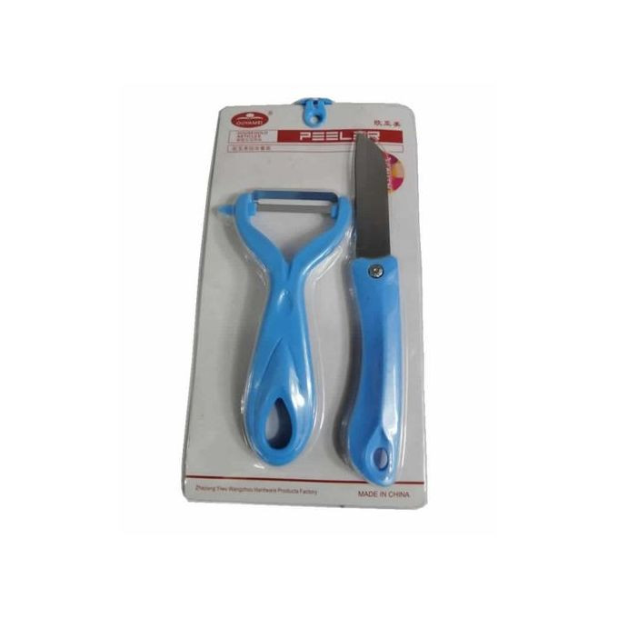 Fruit Knife,Vegetable, Potato Peeler in Blue - Cutlery Set