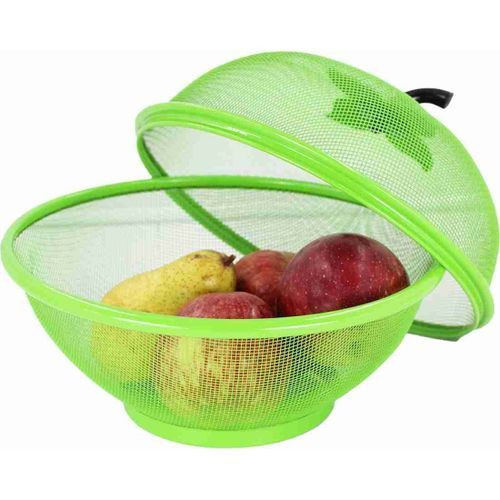 Vegetable Fruit Basket Storage Drainer Bowl Container, Green. Fruit