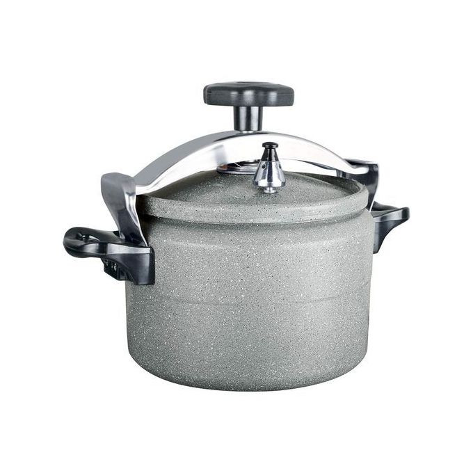 8L Granite Pressure Cooker Saucepan -Grey . HTH