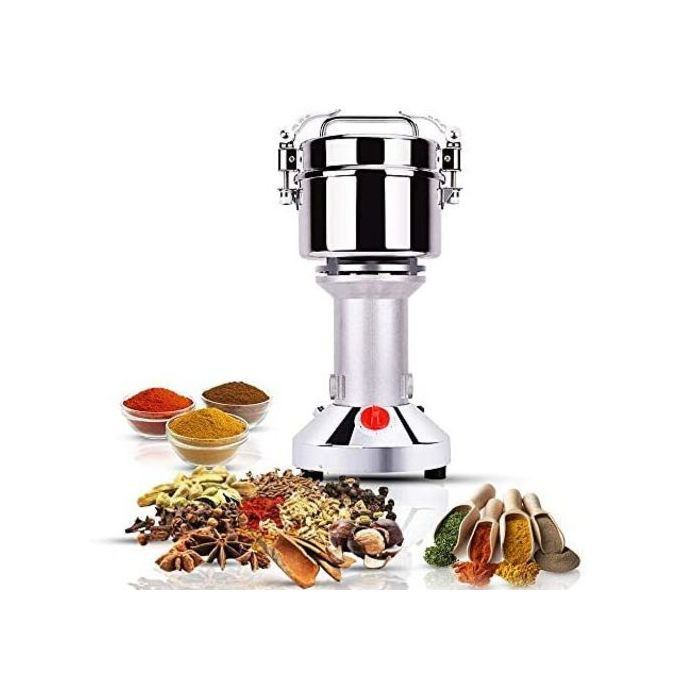 200g Electric Herb Grain Grinder Cereal Milling Flour Powder Machine,Silver.