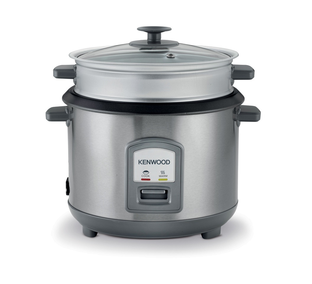 Kenwood Rice Cooker 1.8L with Steam Basket 700W, RCM45.000SS -Silver