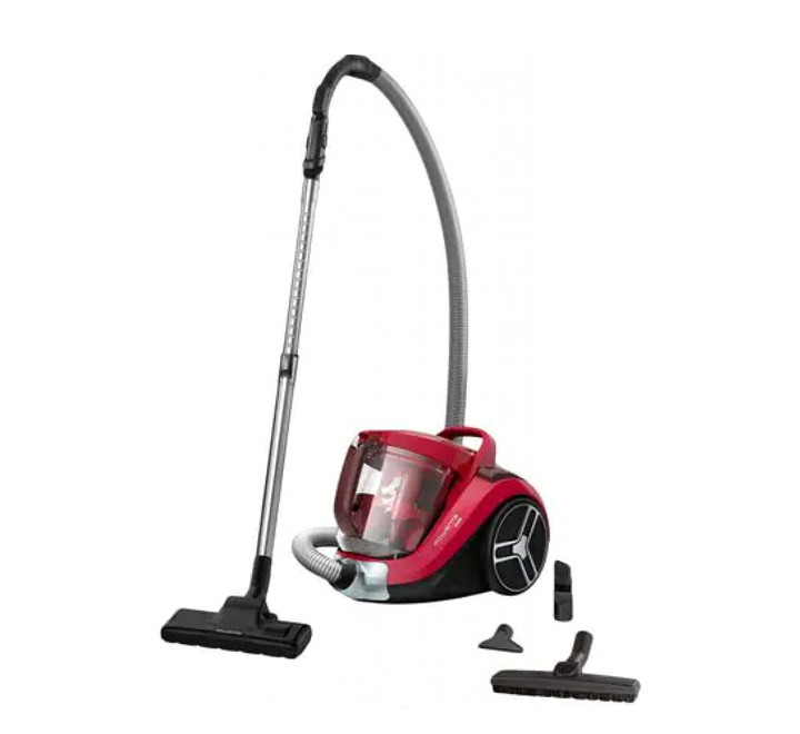 TefalCompact Power XXL 2.5L Dust Cont, Bag less, TW4853HA- Red