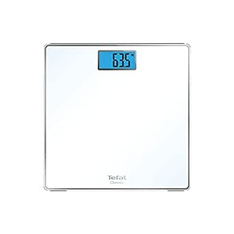 Tefal Bathroom Scale Blue- Glass - Classic - maximum 160 Kilo Capacity - PP1503V0