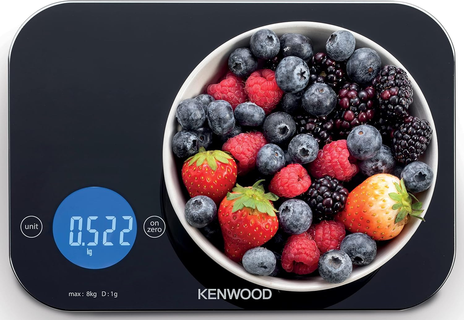 Kenwood Kitchen Scale 50g to 8Kg Capacity - WEP50.00BK