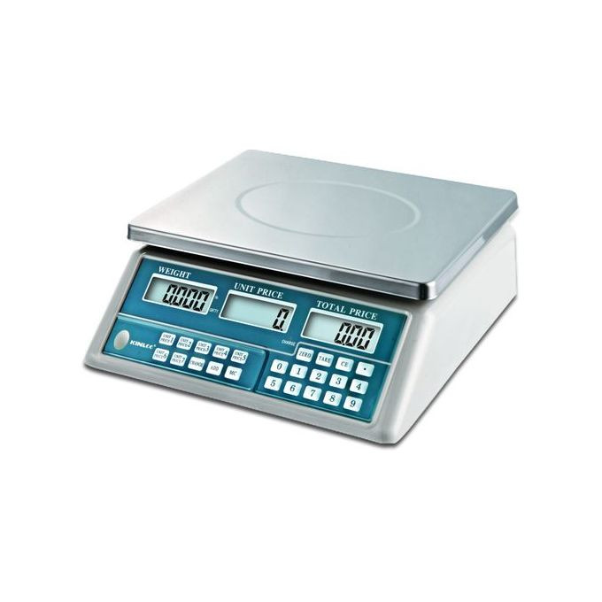 30kg Electronic Mini Digital Price Computing Weighing Scale LCD Display- White. Kinlee
