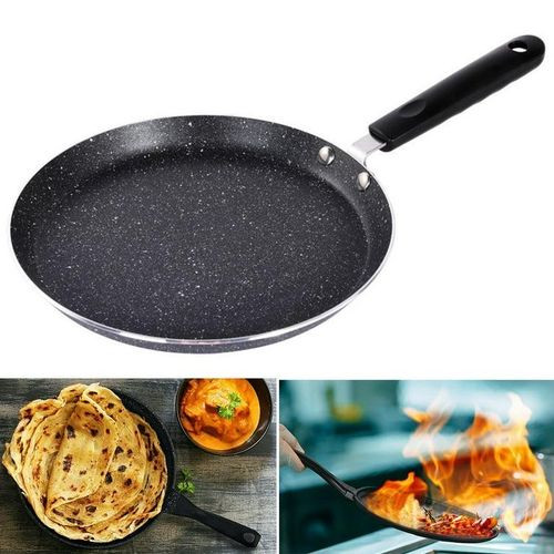 Pancake, Roti Bread, Egg,Chapati Frying Pan (28cm)-Black