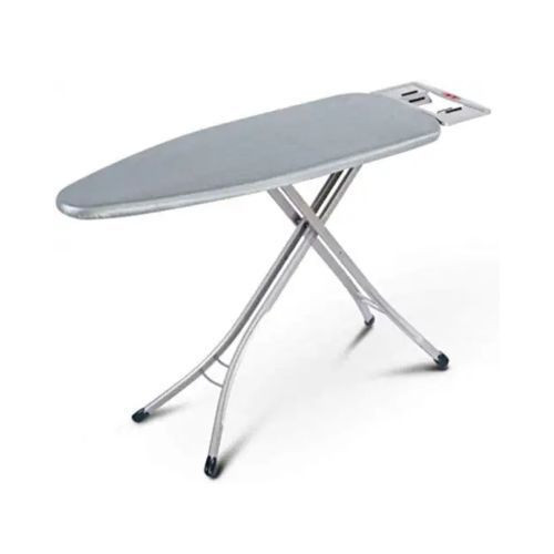 48*15 Inches Foldable Ironing Board With Aluminum Stands-Grey.