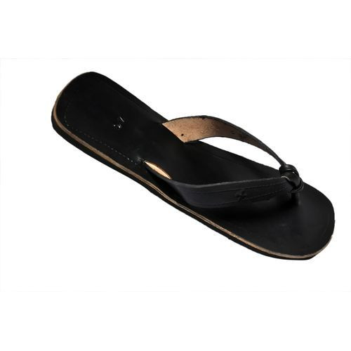 Men's African Round Toe Craft Sandal - Black