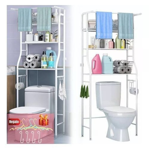 toilet racks grey, white