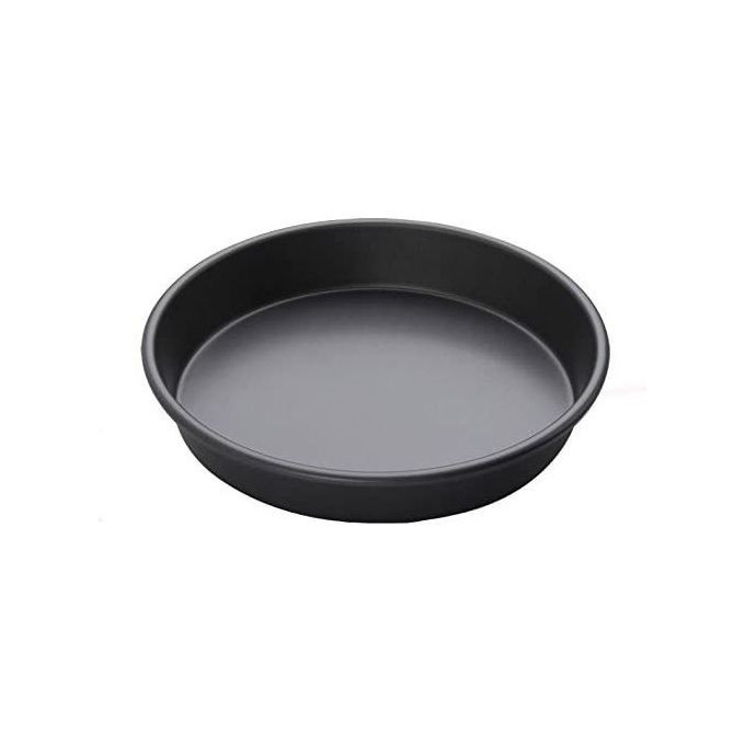 24cm Nonstick Round Cake Baking Pan Mould Tray, Black.