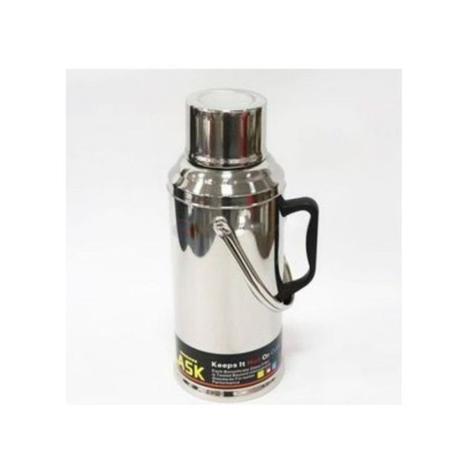 3.2L Stainless Steel Vacuum Flask Storage Bottle- Silver