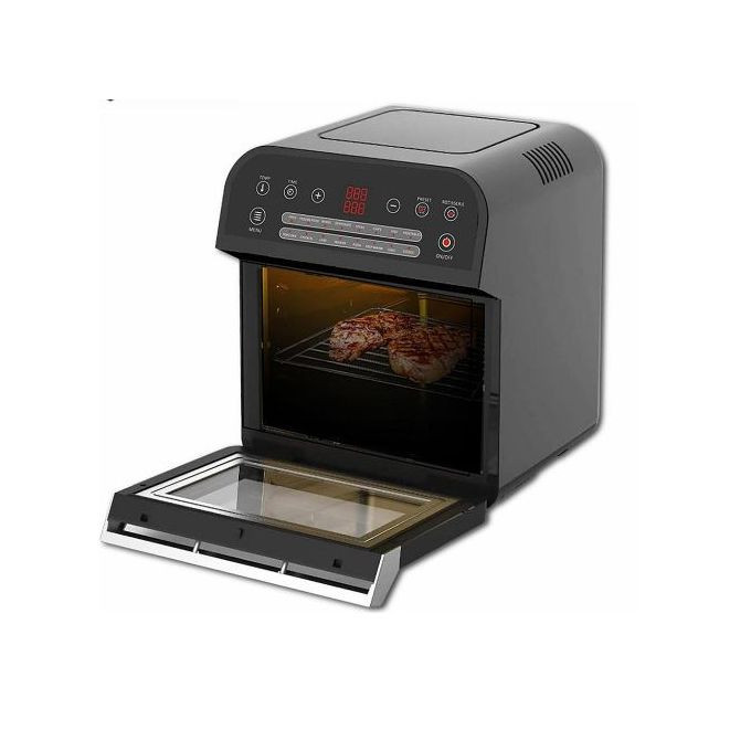 12L Air Fryer Oven Toaster Rotisserie Dehydrator Grill, Black.