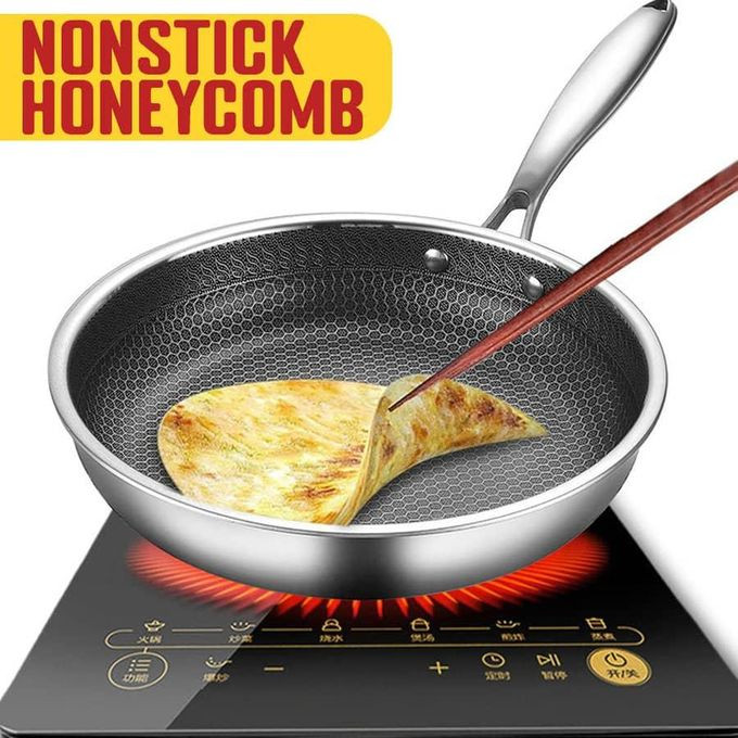30CM Inner Honeycomb Nonstick Single Handle Frying Pan Pancake Roti Stock Saucepan Idrop