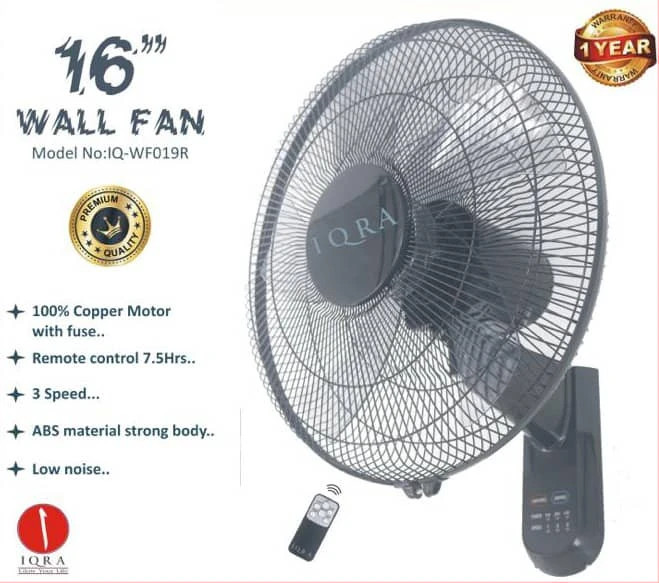 IQRA wall Fan with Remote