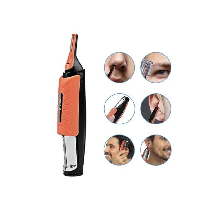 2 in1 Electric Hair Clipper, Beard, Eyebrow, Body, Facial Hair Trimmer -Orange.