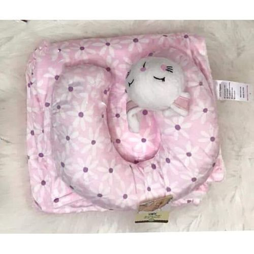 Baby Receiver With Feeding Pillow- Pink