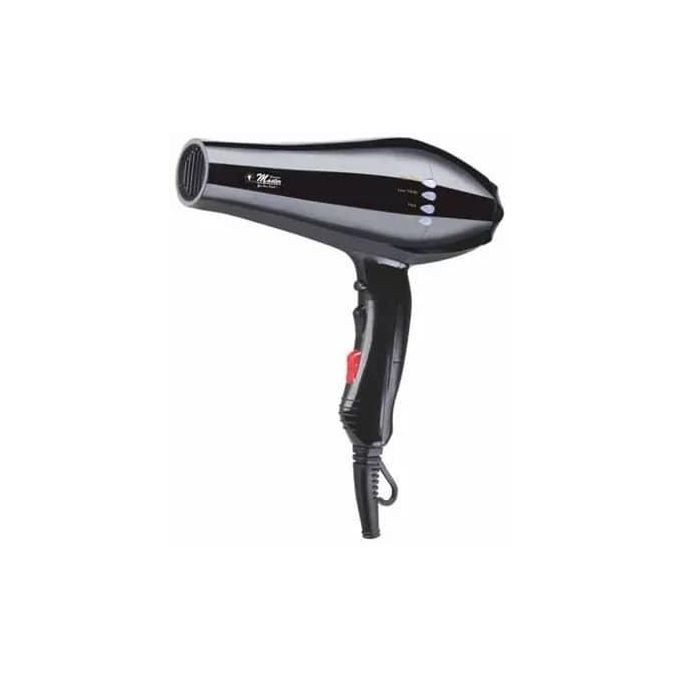 Professional Ionic Hair Dryer Led Display 300W With Attachments Cool Shot Button  Matt Finish- Black Electro Master