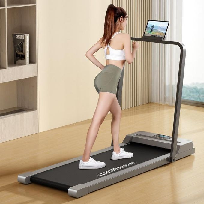 Electric Treadmills for Home, Adjustable Speed Portable Under Desk Treadmill Compact Foldable Walking Running Machine,with LCD Display Exercise Treadmill With Small Space & Power Save for Indoor Fitness