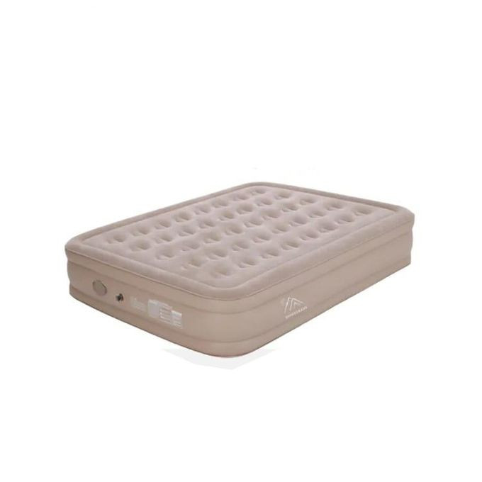 198x152x40cm Double Portable Mountain Air Mattress with Built-in Pump Double Height Inflatable Mattress -Multicolor