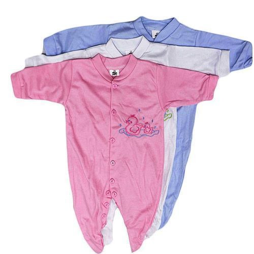 Three Piece Baby Overalls - Blue, White, Pink