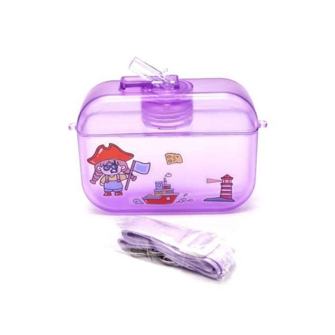 Children Celebration Camera Shape Plastic Water Bottle Travel Friendly Leak-Proof Drinking Bottle with Adjustable Shoulder Strap For Kids