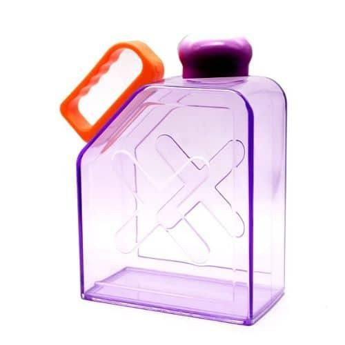 Portable Flat Kettle Fashion Sport Drinking Water Bottle A5 A6 Notebook Paper Cup Frosted Plastic Water Bottle BPA Free