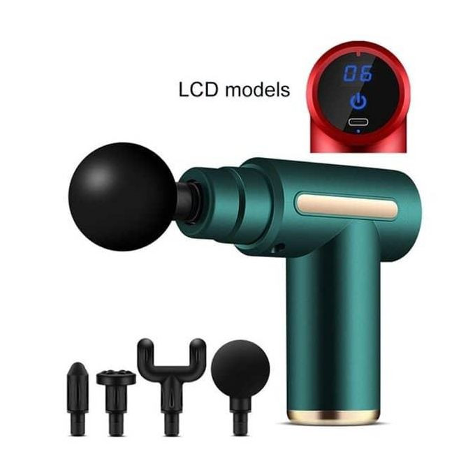 Portable Electric Mini Fascial Massage Gun Muscle Body Massager Back Neck Tissue Stimulator Percussion Acid Relief Pain Relax Slimming Shaping