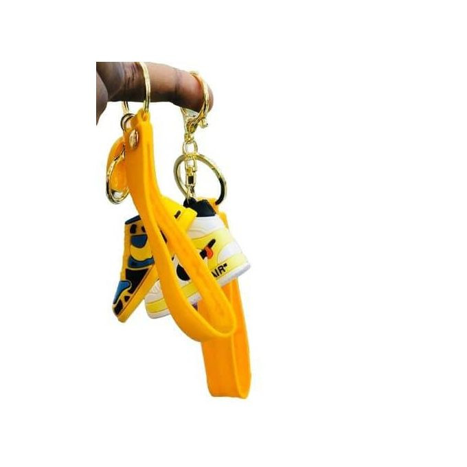 1 Piece Of Made InHand 3D Cute Sneakers/Shoe Design Keychain with Loop and Hook Key Chain For Men and Women 3D Sneaker Keychain Shoe Keychain