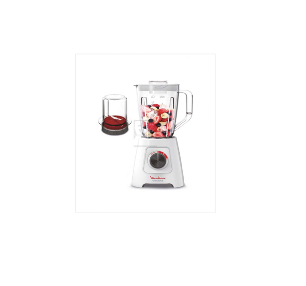 Moulinex blender 600 W Plastic Jar 2L Jug Ice Crushing and 1 Grinder Attachment - LM422127
