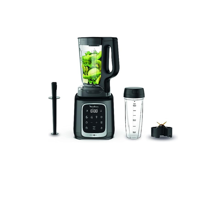Moulinex blender 1600W Glass Jar 6 Programs and ice crush - LM91HD27