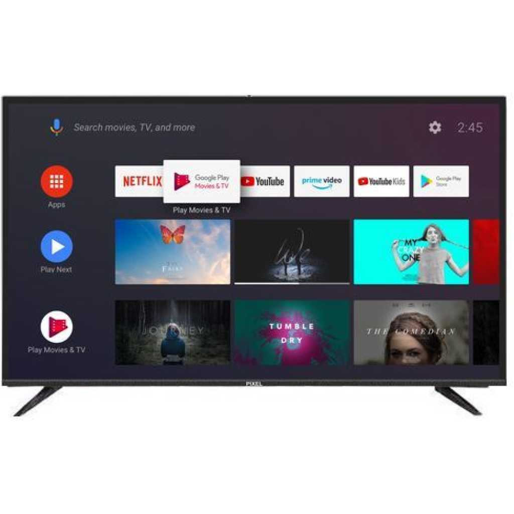 Chiq 40 Inch Frameless Google Certified Android Smart Led TV Black