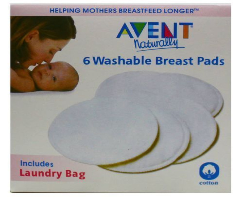 6pcs Washable Breast Pads - White
