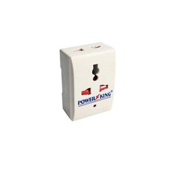 Power King Universal Multi-Plug Adaptor - White