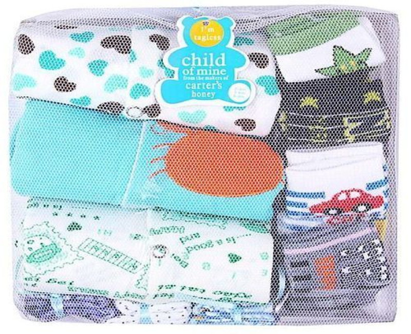 10in1 Baby Pack, 3 Overalls + 3 Wash Towels + 4Pairs Of Socks - Multicolor.