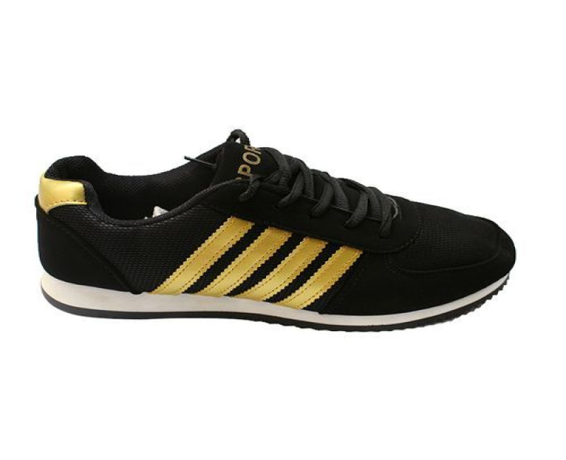 Men's Sport Sneakers - Gold, Black