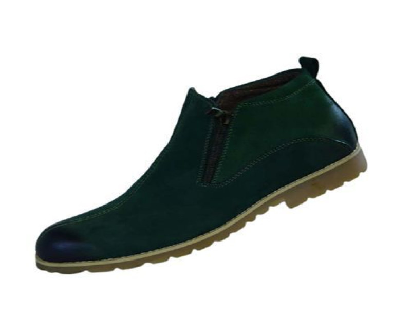 Men's Designer Boots - Green,Brown