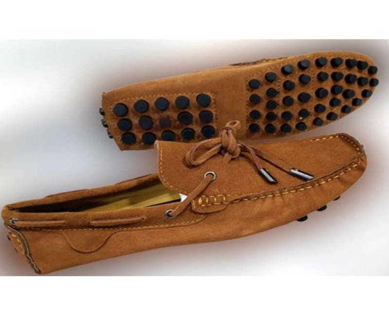 Men's Desiger Slipon Shoes - Brown