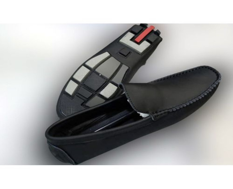 Men's Desiger Slipon Shoes - Black