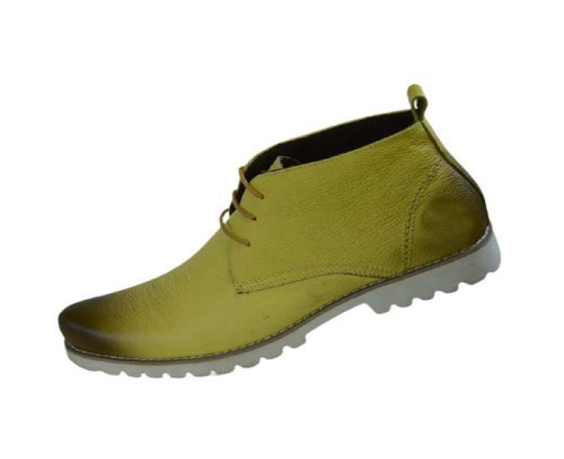 Men's Designer Lace Boots - Cream,White