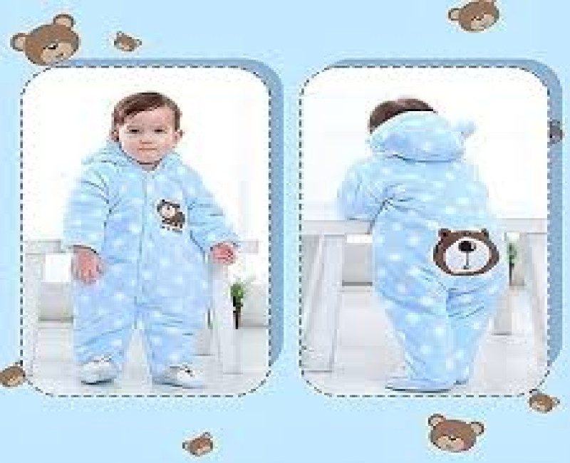 Baby Warm Overalls - Blue