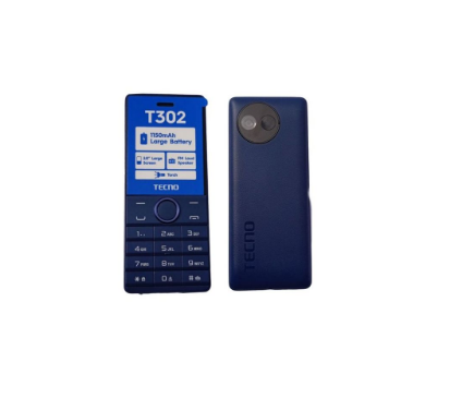 Tecno T302 Dual Sim, FM Loud Speaker, 1150mAh Batter y- Black