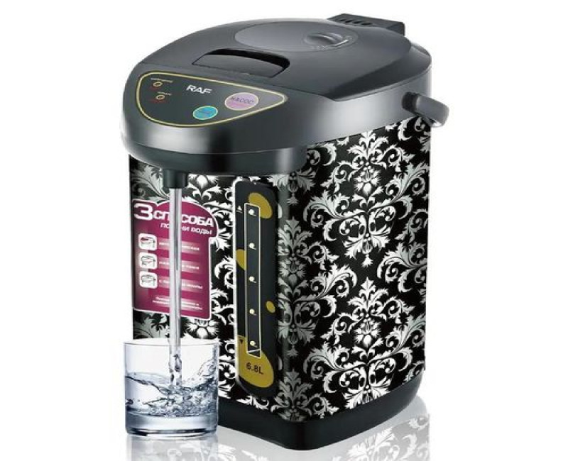 Household Electric Kettle 800W Strong Power 6.8L Large Capacity Intelligent Insulation Coffe Pot Tea Boiler- Multicolor RAF